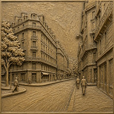 Relief Carving Sculpture Style Style Transfer Example