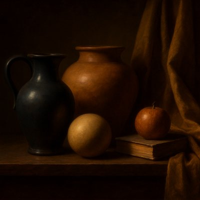 still life with everyday objects