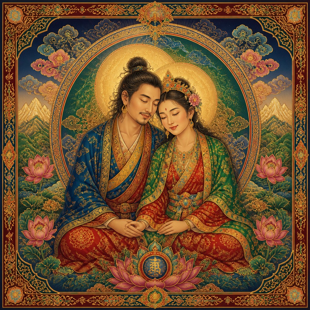 portrait of two people together