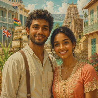 portrait of two people together