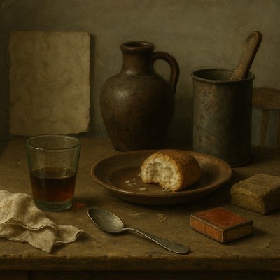 still life with everyday objects