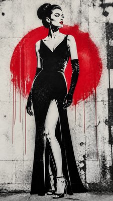 full-length portrait of an elegant figure