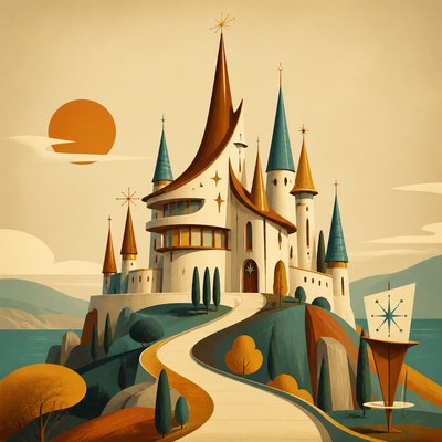 majestic castle on a hilltop