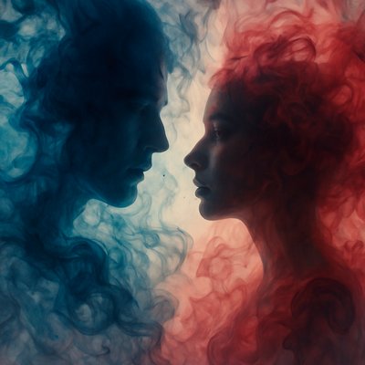 portrait of two people together