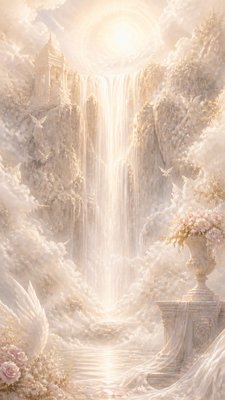 towering waterfall cascading down a cliff