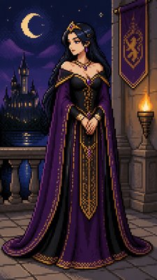 full-length portrait of an elegant figure