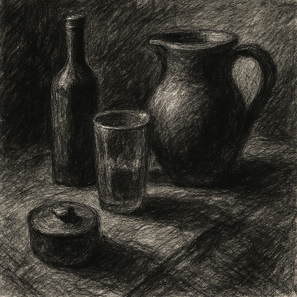still life with everyday objects
