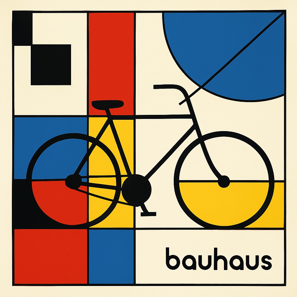bicyle resting against a wall