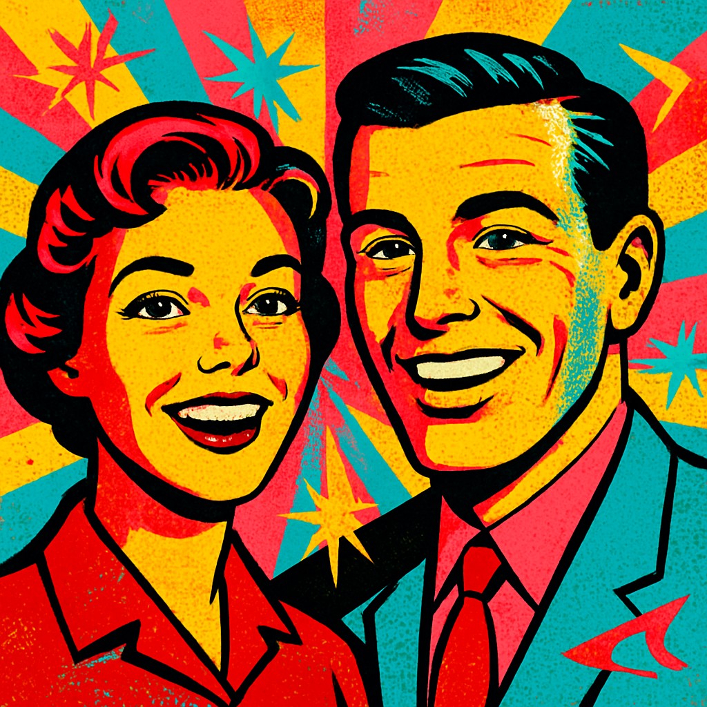 portrait of two people together