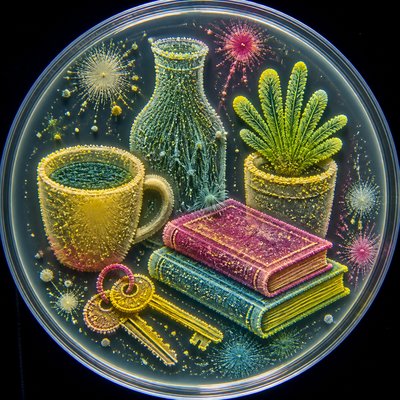 still life with everyday objects