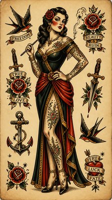 full-length portrait of an elegant figure