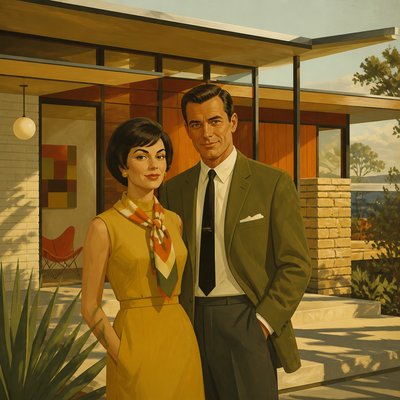 portrait of two people together