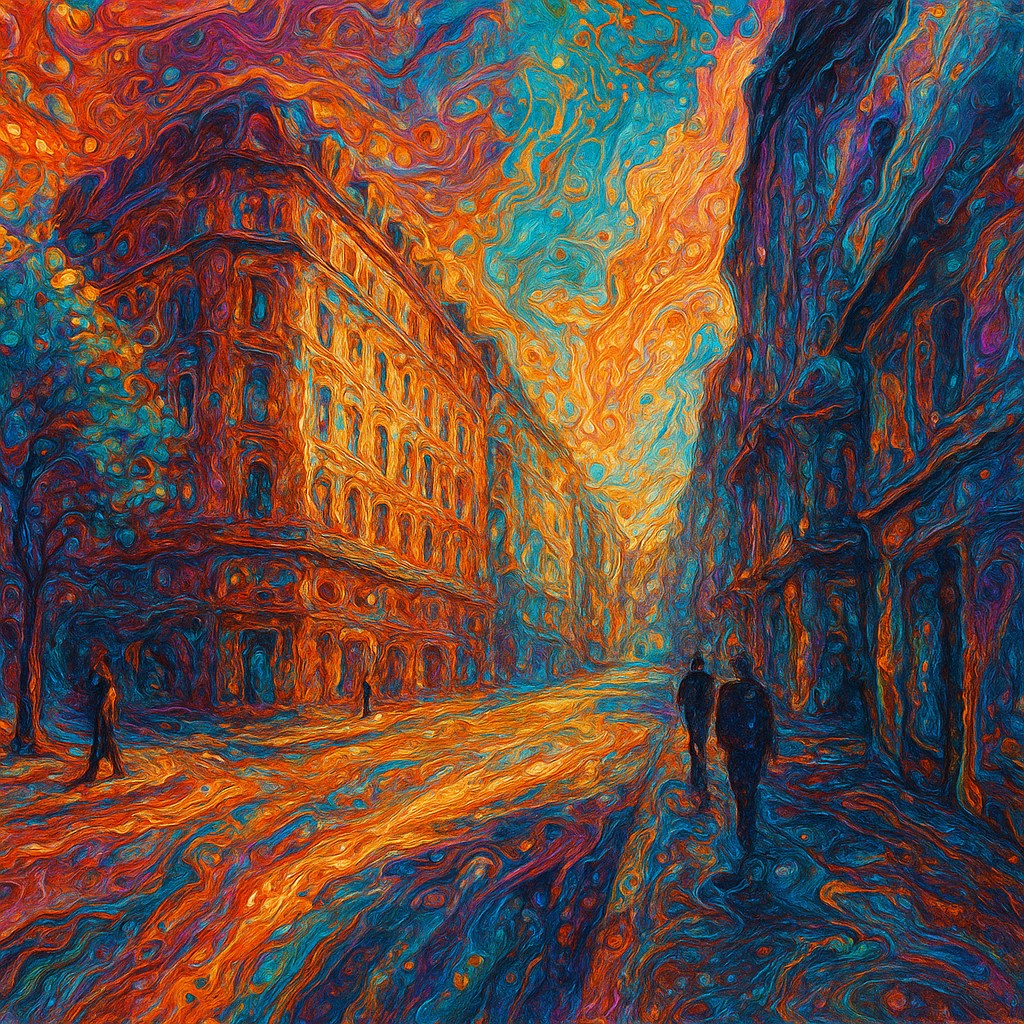 Fluid Abstract Art Style Style Transfer Example
