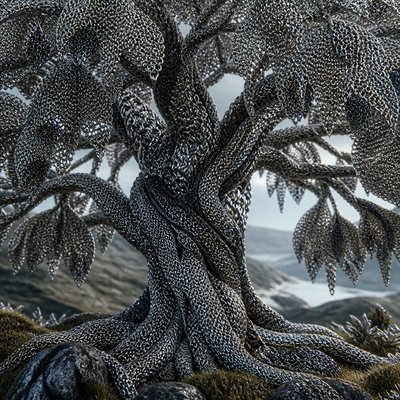 a tree in nature — Chainmail Jewelry Style