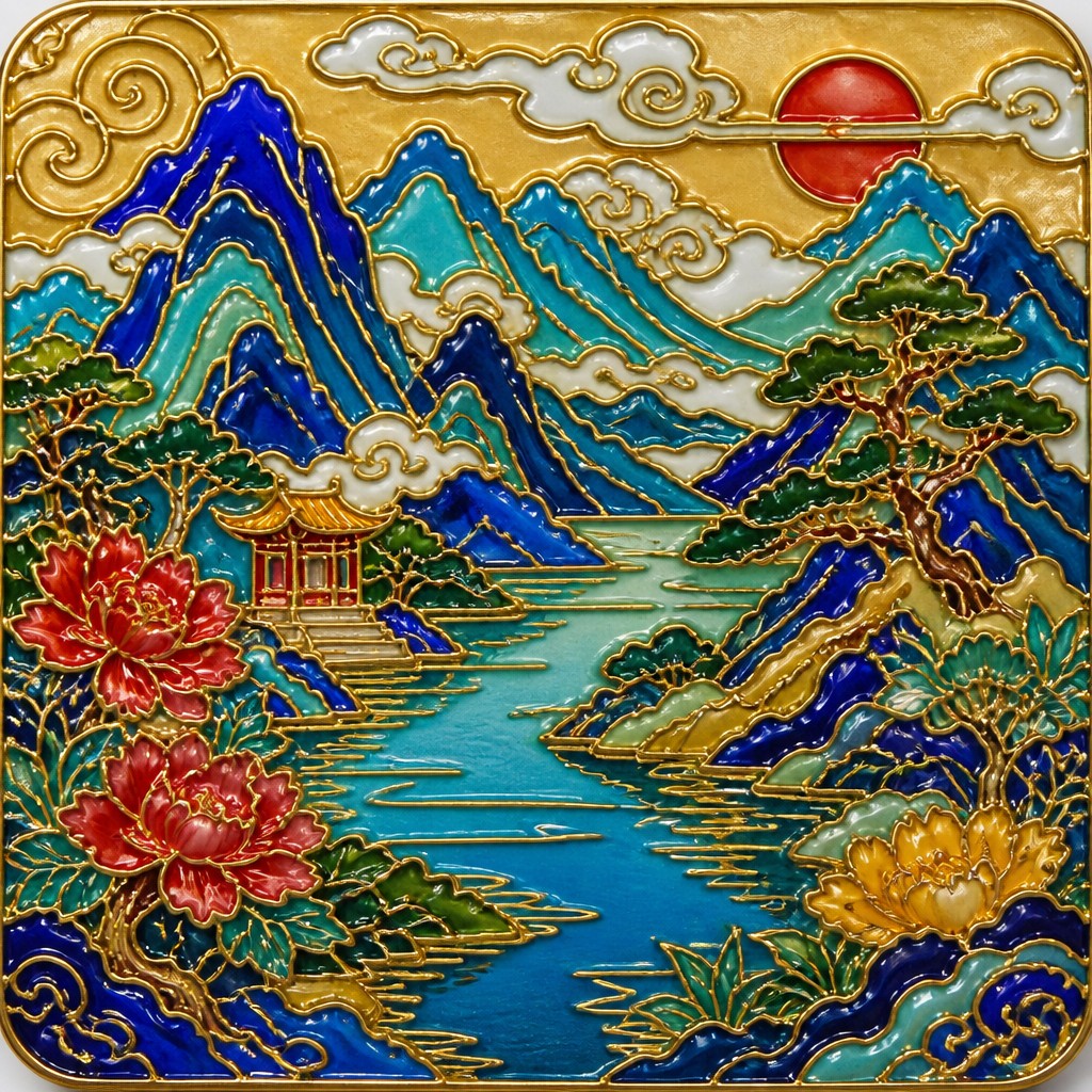 Enamel Cloisonné Jewelry Design example artwork 2
