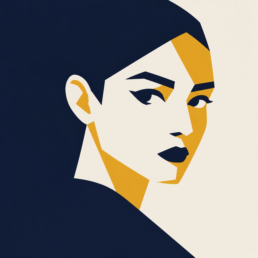 Minimalist Geometric Art AI art example