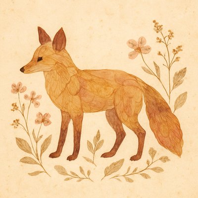 animal standing in natural pose