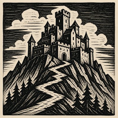 majestic castle on a hilltop