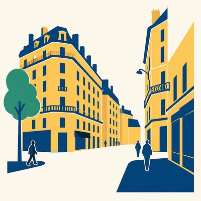 Flat Icon Design Style Transfer Example