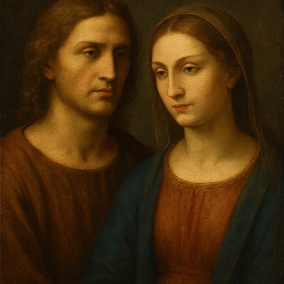 portrait of two people together