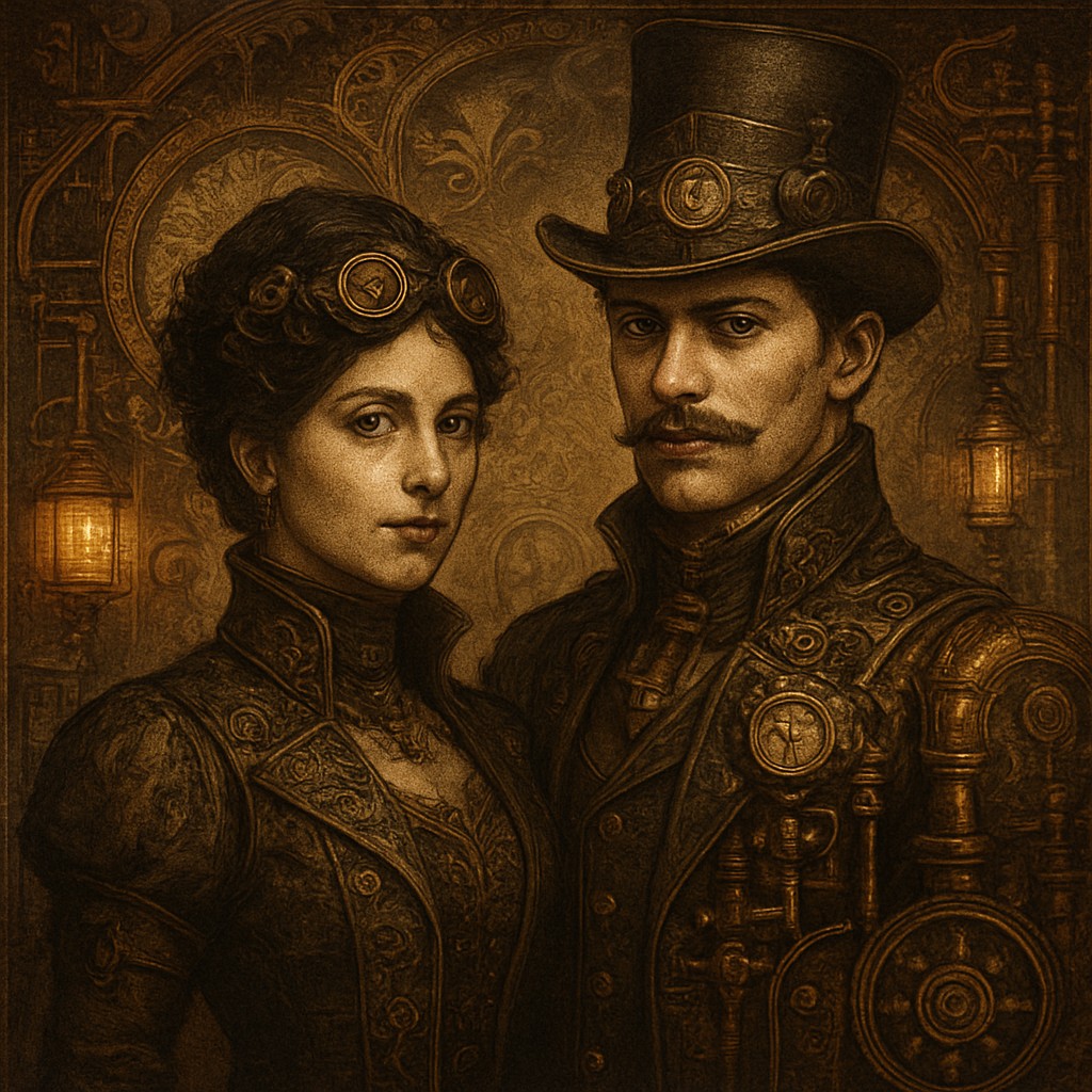 portrait of two people together