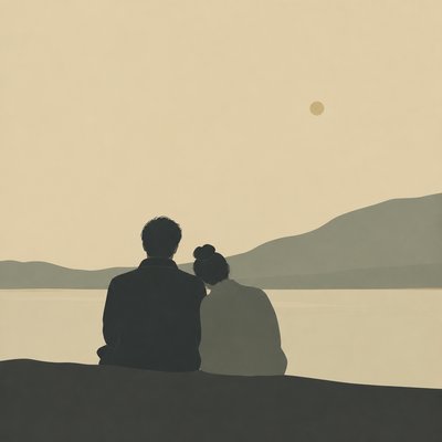 portrait of two people together
