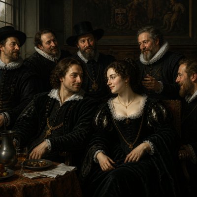 portrait of two people together
