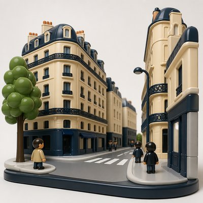 Designer Vinyl Toy Art Style Transfer Example