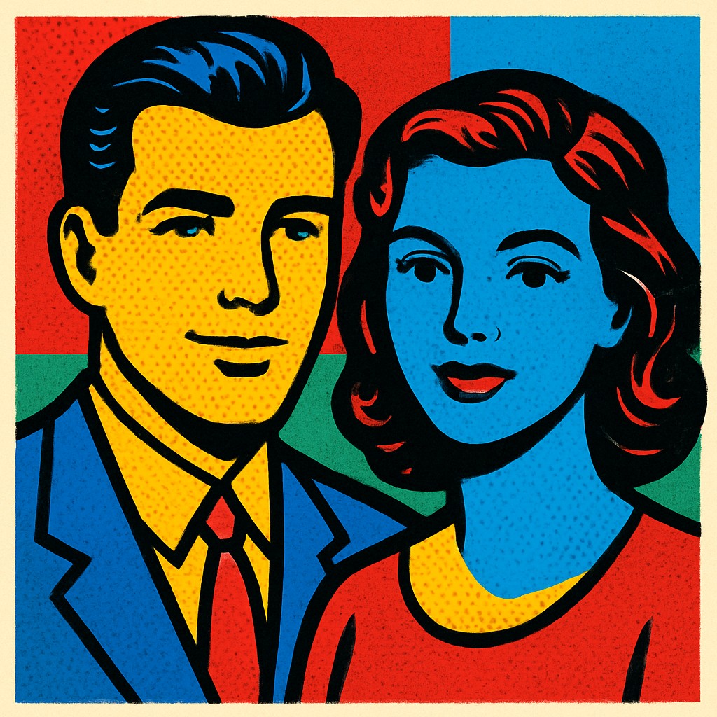 portrait of two people together
