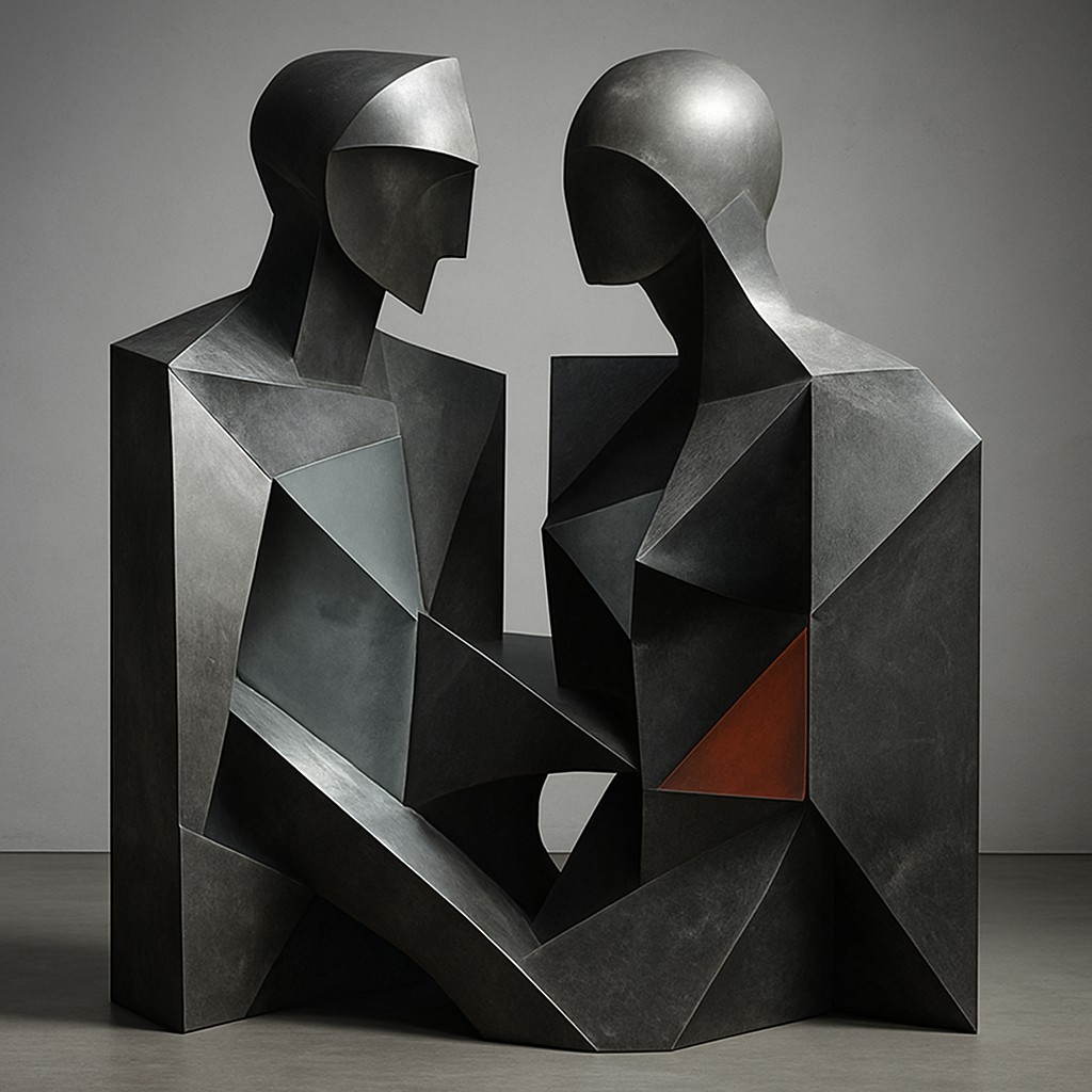 portrait of two people together