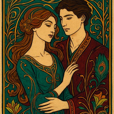 portrait of two people together