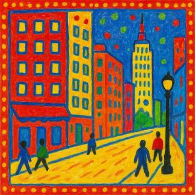 Naive Art Style Style Transfer Example