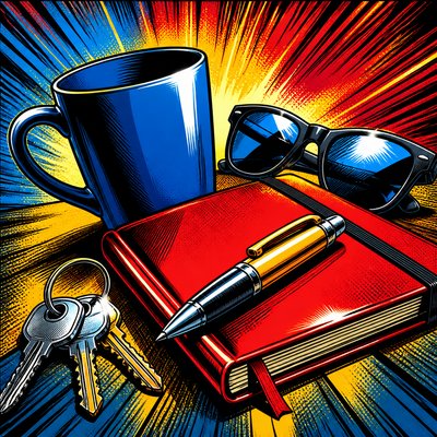 still life with everyday objects