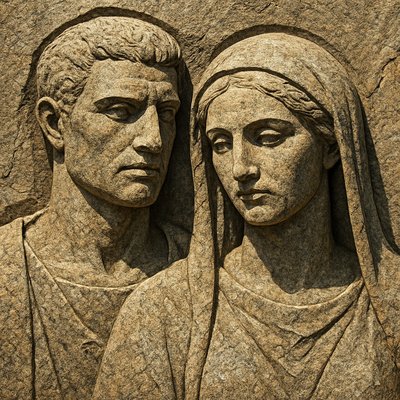 portrait of two people together