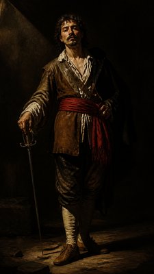 full-length portrait of an elegant figure