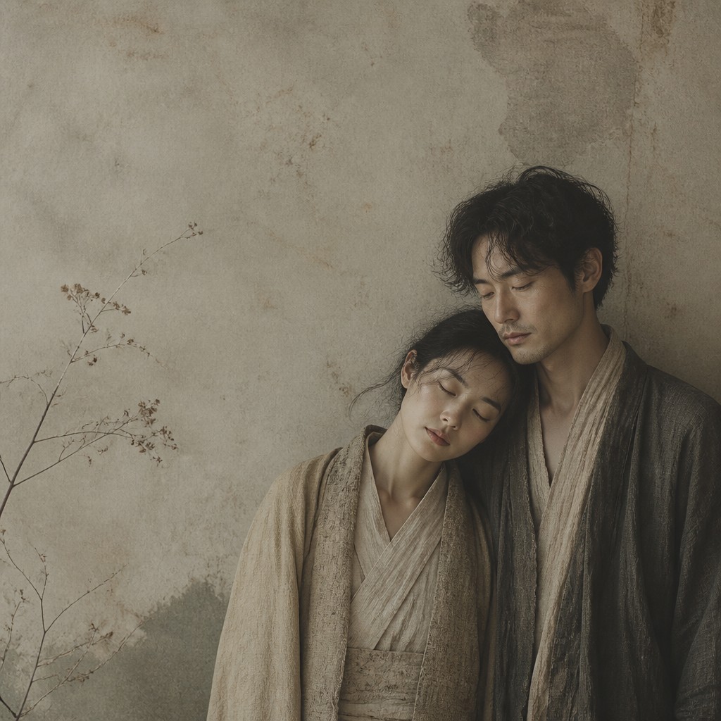 portrait of two people together