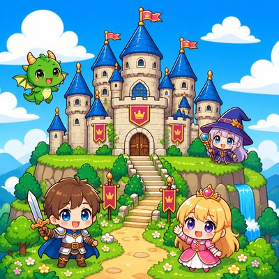 majestic castle on a hilltop