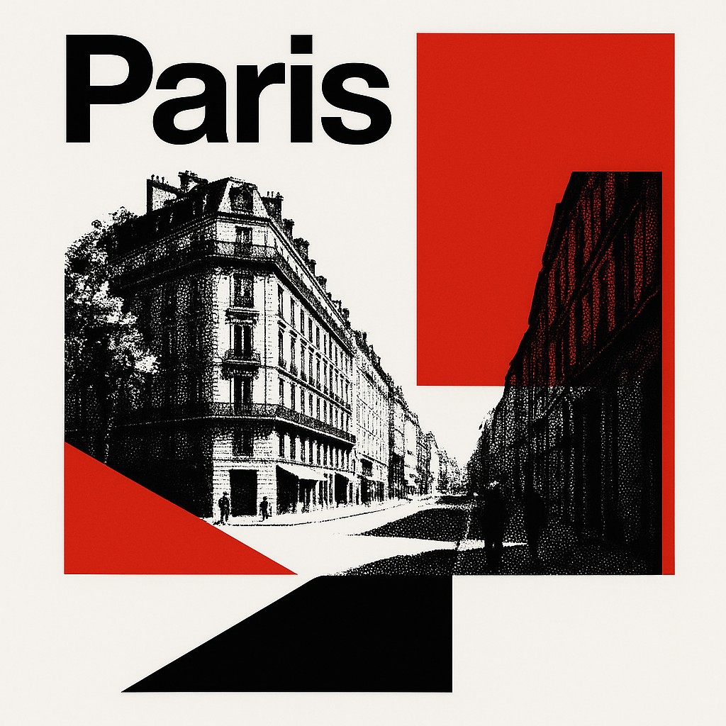 Swiss Style Poster Design Style Transfer Example