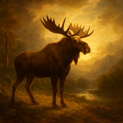 animal standing in natural pose