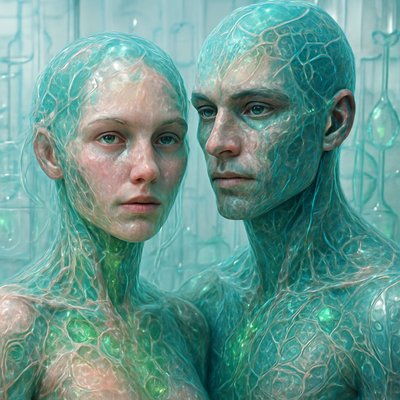 portrait of two people together