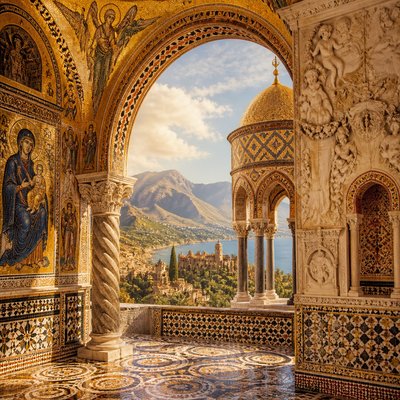 wide landscape with natural scenery — Palermo Art Style