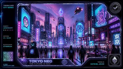 bustling city street panorama at dusk