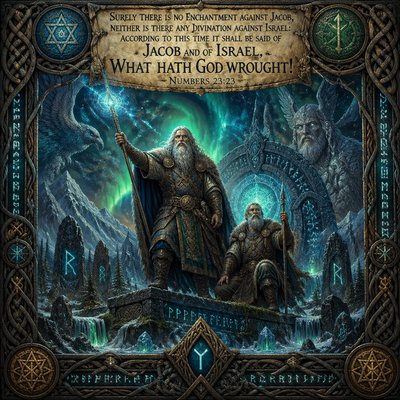 “Surely there is no enchantment against Jacob, neither is there any divination against Israel: according to this time it shall be said of Jacob and of Israel, What hath God wrought!” (Numbers 23:23, Webster)
