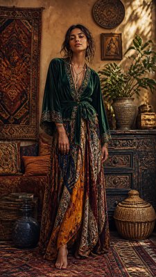 full-length portrait of an elegant figure