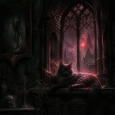 a cat lounging in a sunlit window