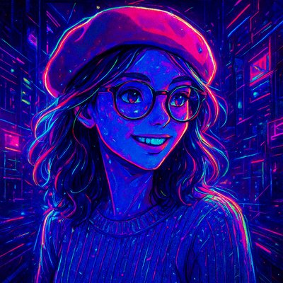 Cyberpunk Neon Anime Art Style Style Transfer Example