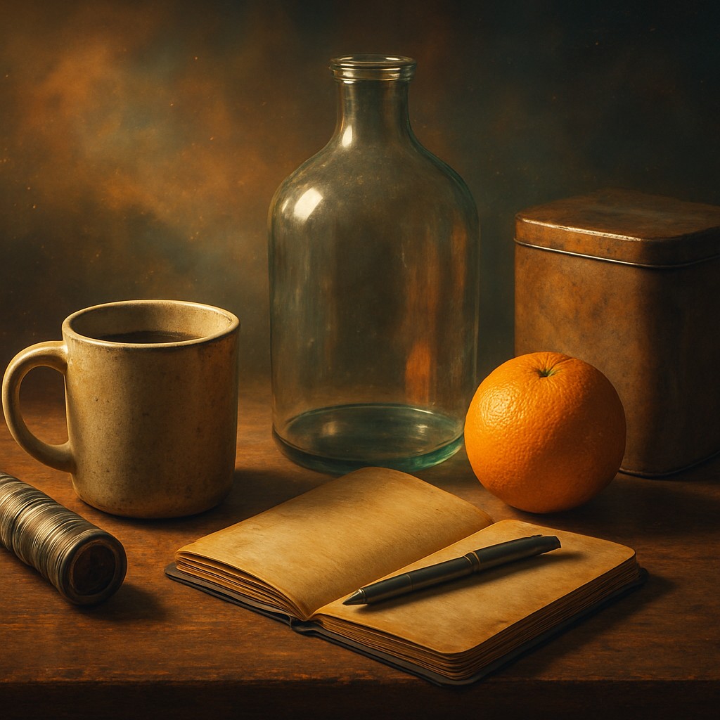 still life with everyday objects