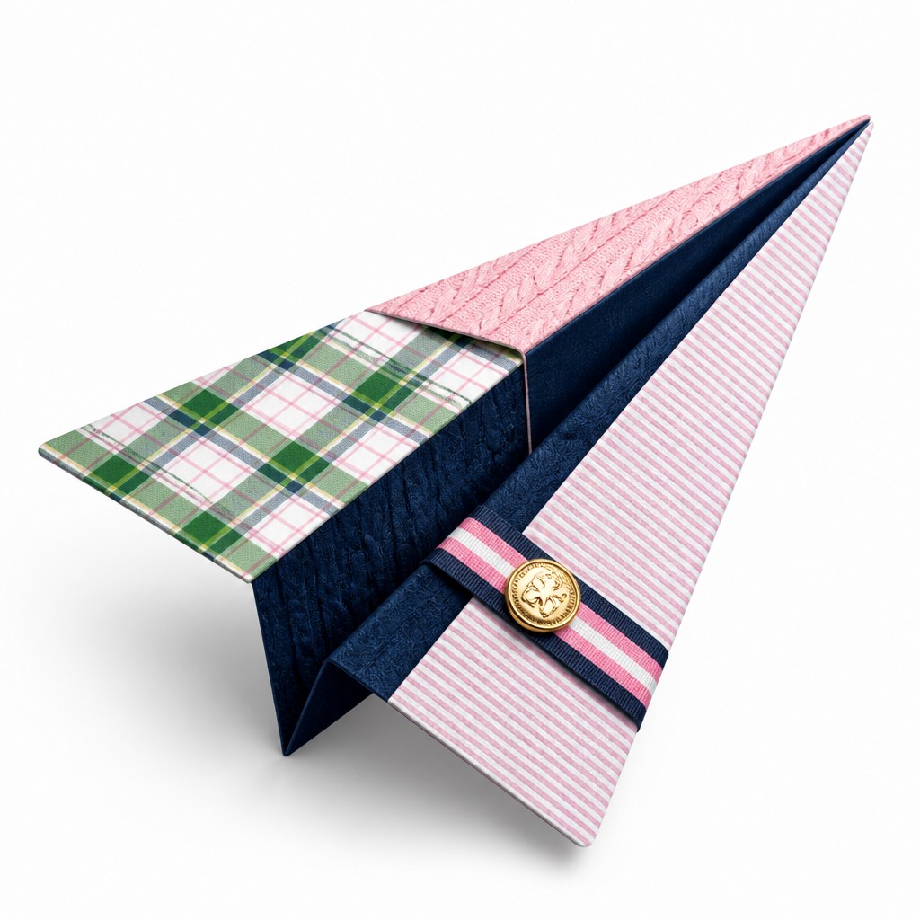 a paper plane, clean minimal composition on a plain background, no text