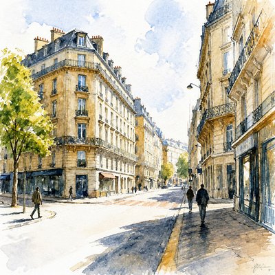 Watercolor Painting Style Style Transfer Example