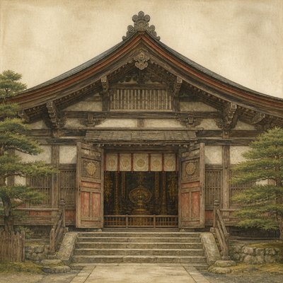 house with front view — Nara Art Style